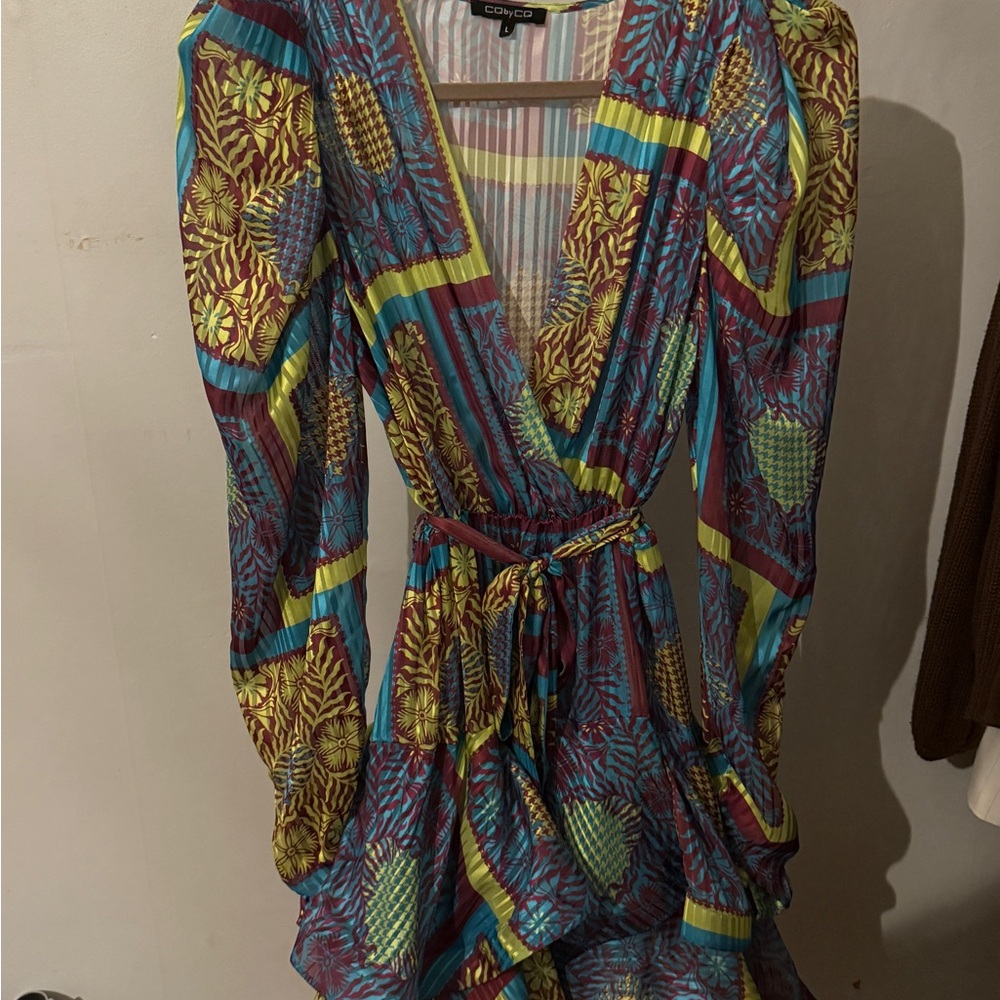 Colorful Long Sleeve Dress